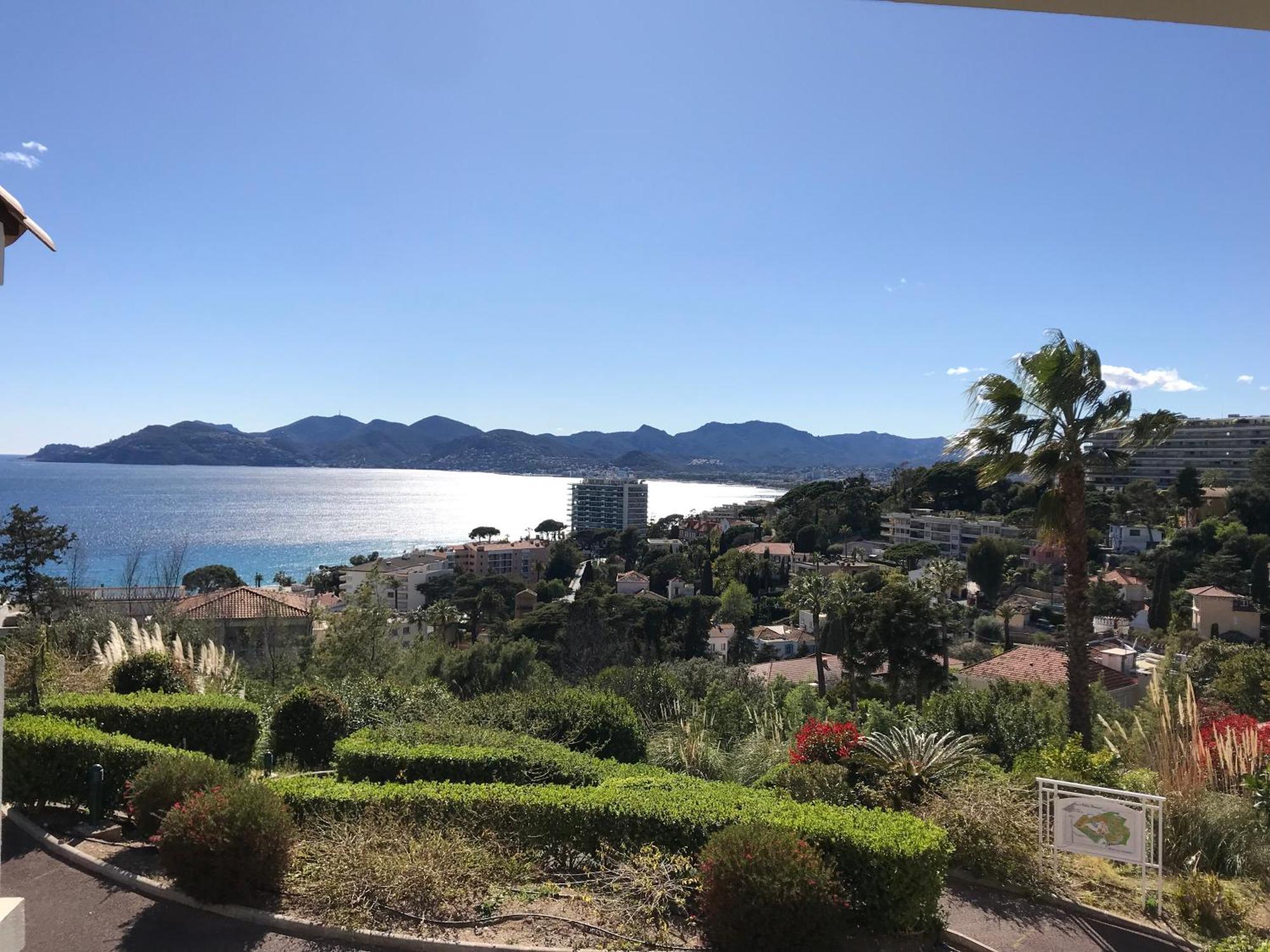 Appt Vue Mer Exceptionnelle Sur Baie De Cannes Exterior photo